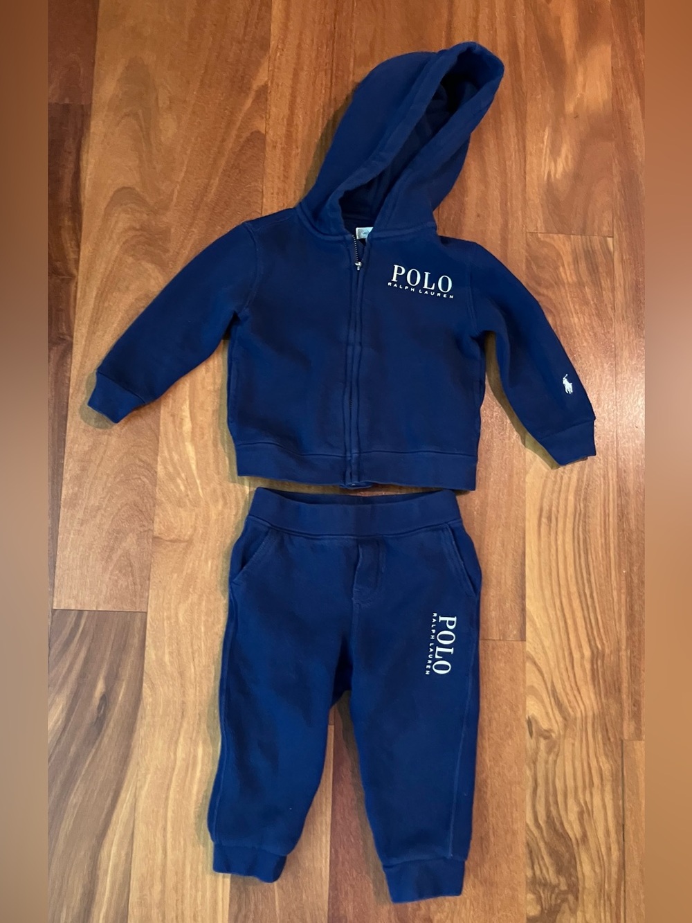Ralph Lauren Blue Hoodie & Joggers Set 18M